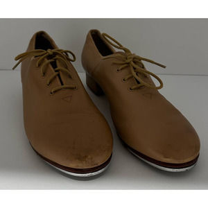 Capezio Tan Leather Low Heeled Cadence Tap Shoes‎ Women’s size 12